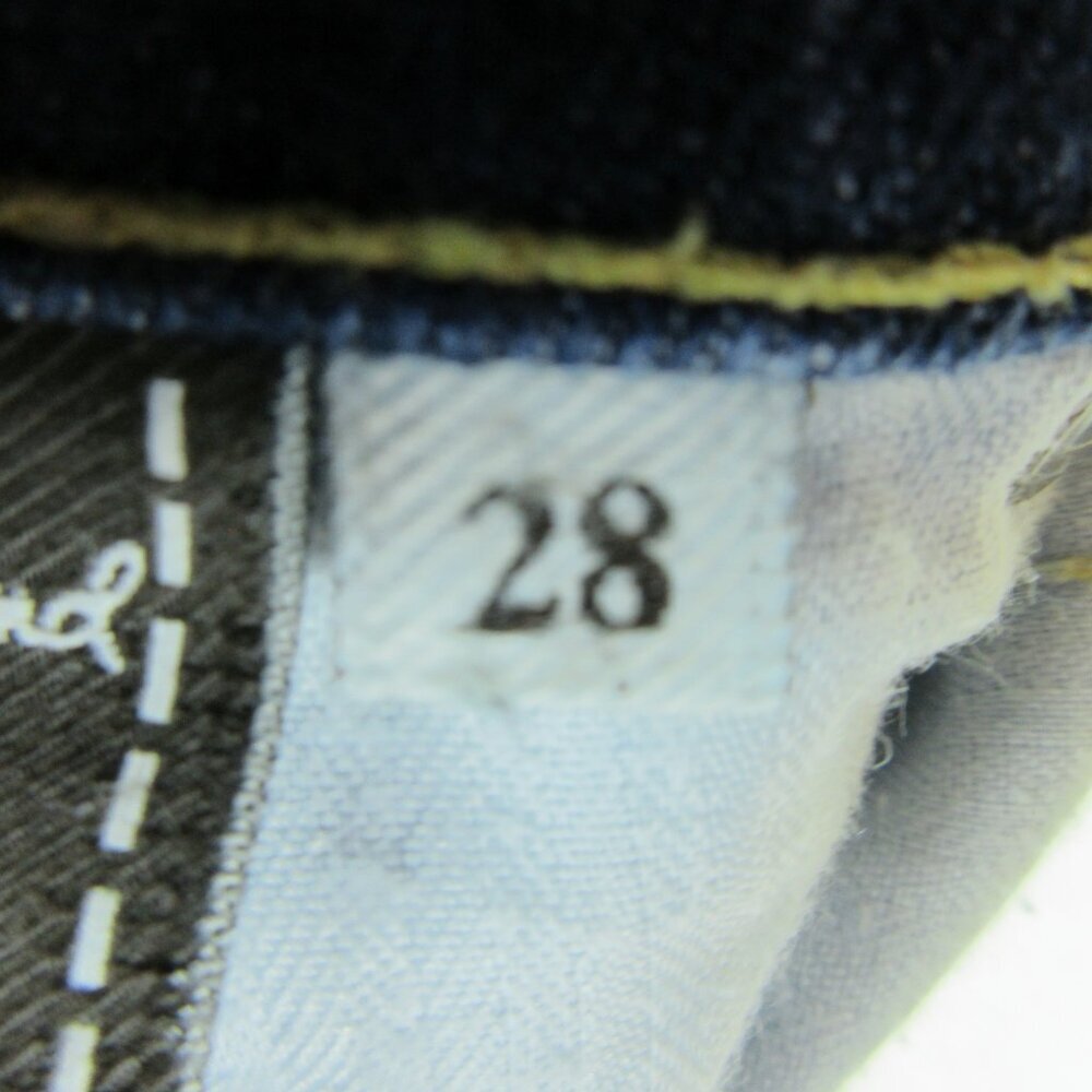 7 for all mankind Straight Leg Jeans Size 28 Medium Wash Low Rise - Picture 4 of 15